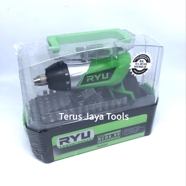 Mesin Bor Baterai RYU RCD 4.8V/ Bor Cordless RYU