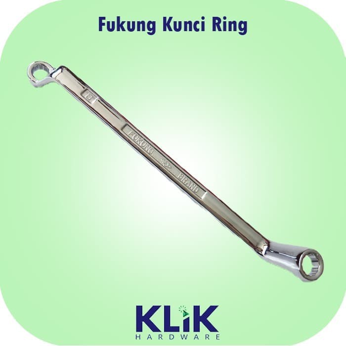 Fukung Kunci Ring 8 x 9 mm 75° - Kunci Stel Klep Motor Chrome Vanadium-1