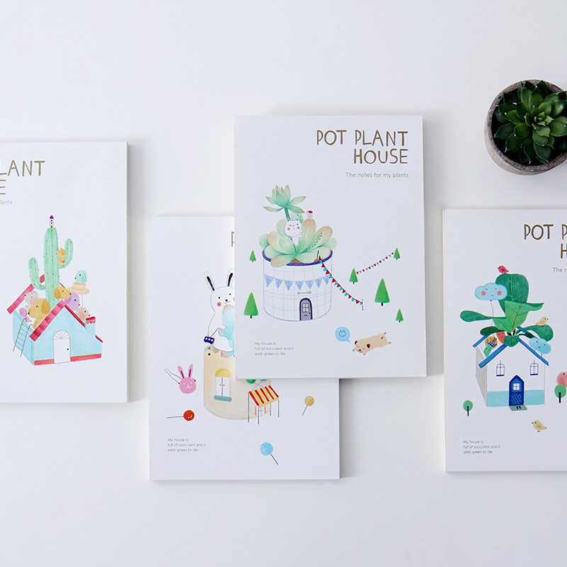 

Pot Plant House Plain Notepad B6 (Buku Tulis)