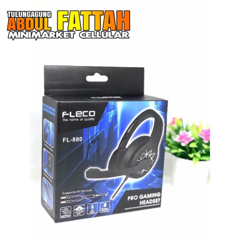 HEADPHONE FLECO ORIGINAL GAMING FL880 EXTRA BASS HIFI SOUND