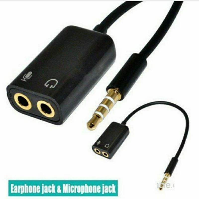 KABEL SPLITTER AUDIO HANDSFREE + MIC - SPLITTER SUDIO HF + MIC -