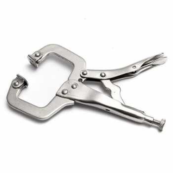 Tang Catok Klem Jepit C Clamp Swivel Pad Lock Grip Kunci Plier Buaya Jepit