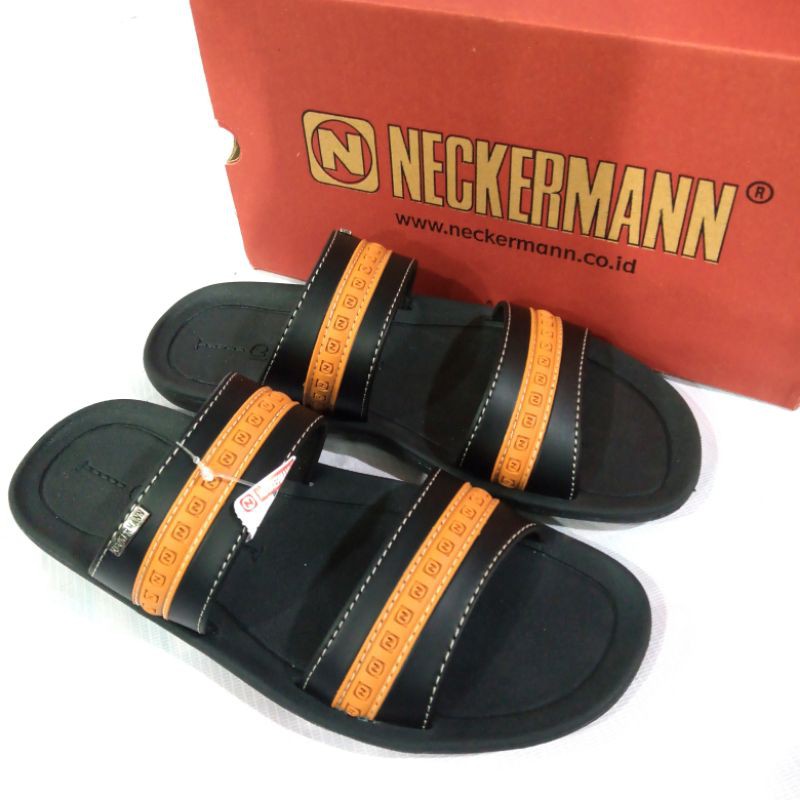 sandal Neckerman pria casual  hitam Lv-9352