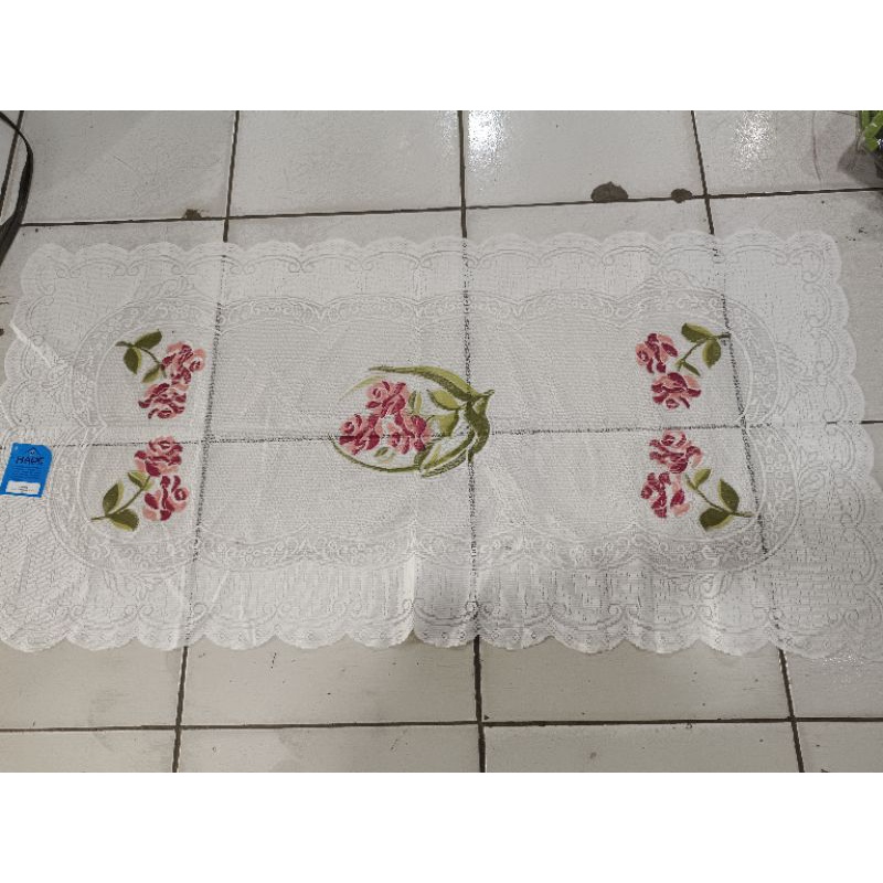 Taplak Meja | Taplak Meja Lover Motif Bunga  50 x 100 / Kain Meja