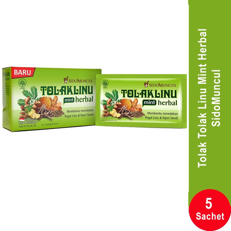 

Tolak Linu Sidomuncul Herbal Mint Isi 5 Sachet