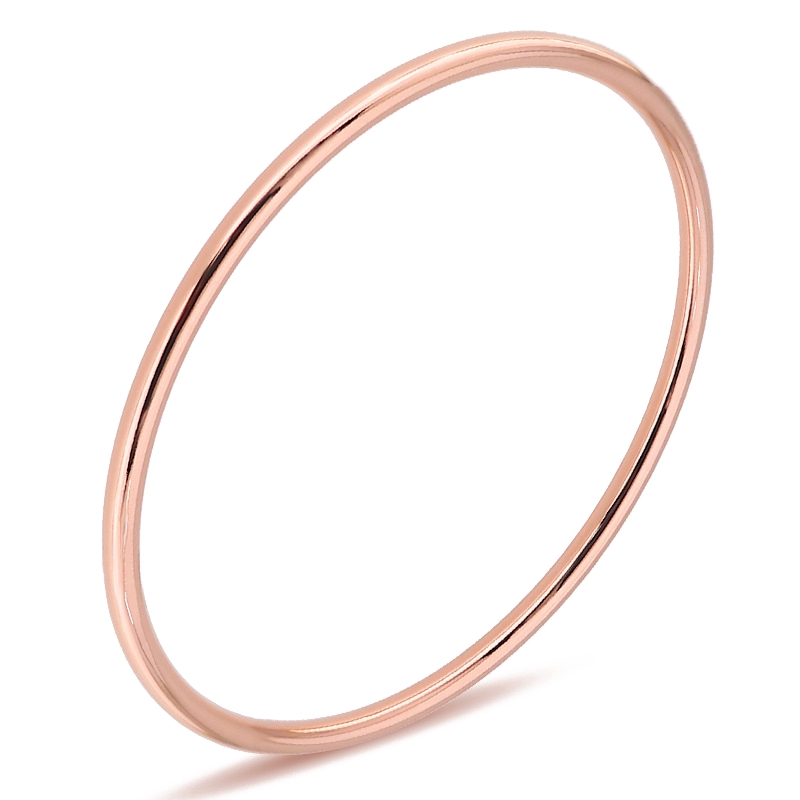 Gelang Titanium Steel Warna Rose Gold 18K Gaya Korea untuk Pasangan-Rose Gold