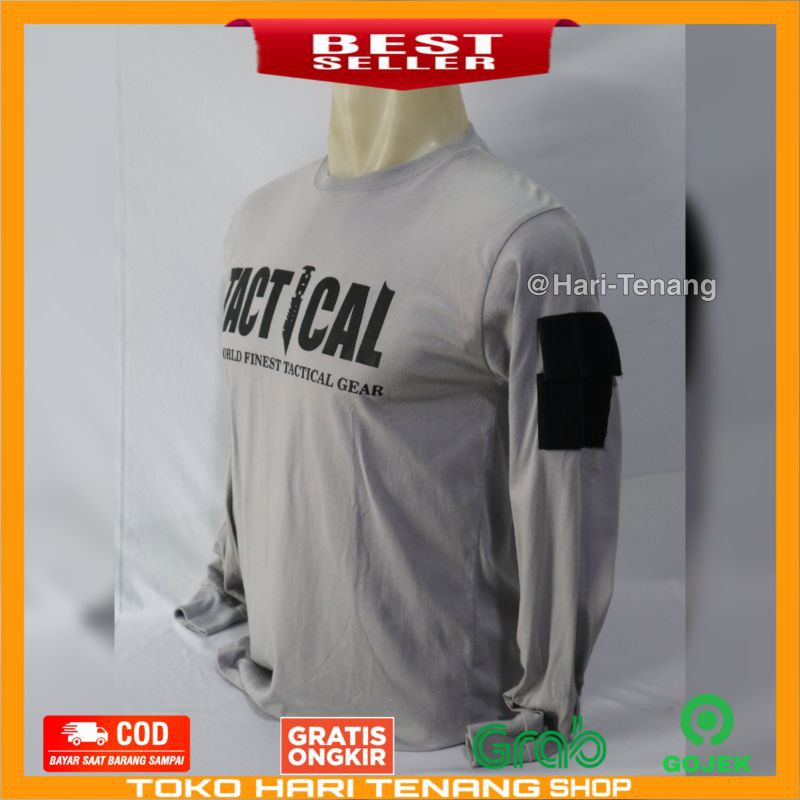 KAOS TACTICAL ABU-ABU KAOS LENGAN PANJANG LOCAL