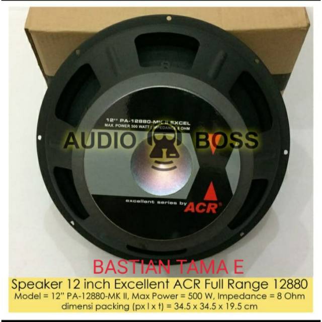 Speaker 12 inch Excellent ACR Full Range 12880 speaker acr 12" 12880