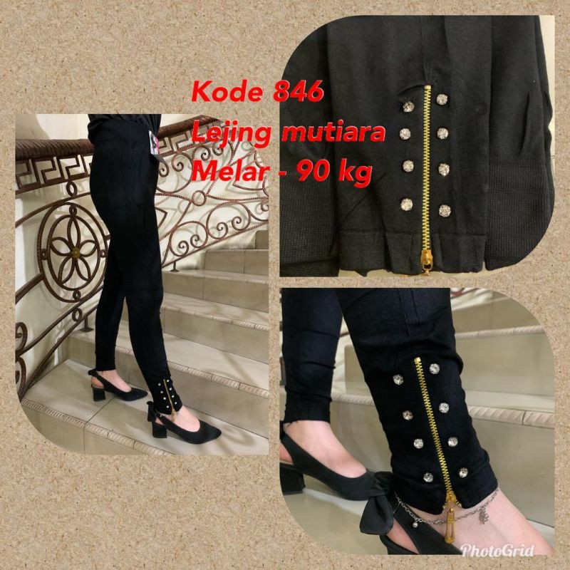 BISA COD LEGGING ZIPPER MUTIARA 846 MUAT BB 90