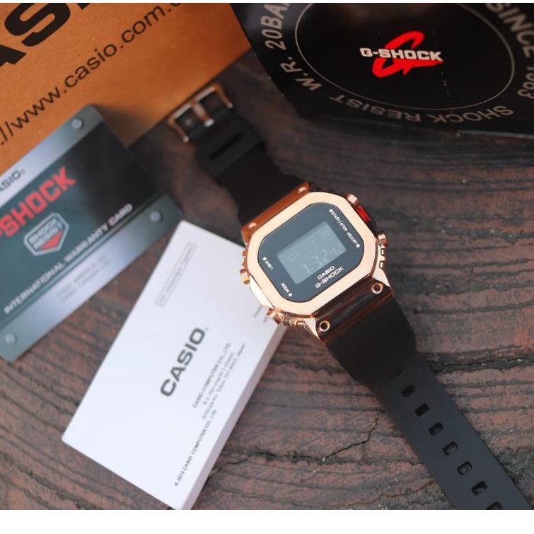 E5D6 JAM TANGAN G-Shock GM S-5600 KW SUPER 4cm (box casio kaleng, paperbag, buku manual& kartu garan