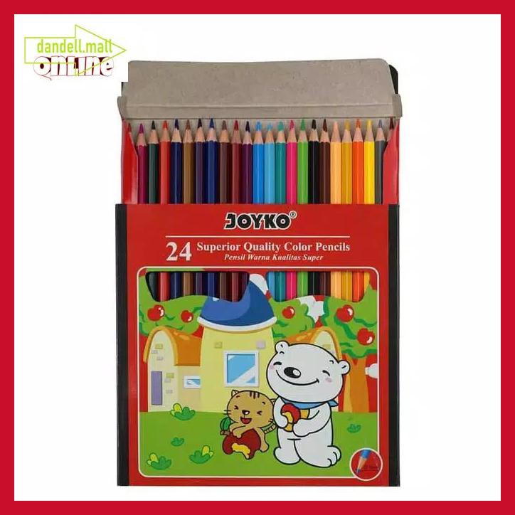 

U8Tyrt67- Pensil Warna Joyko Isi 24 Ukuran Panjang Termurah E3Yrf797-