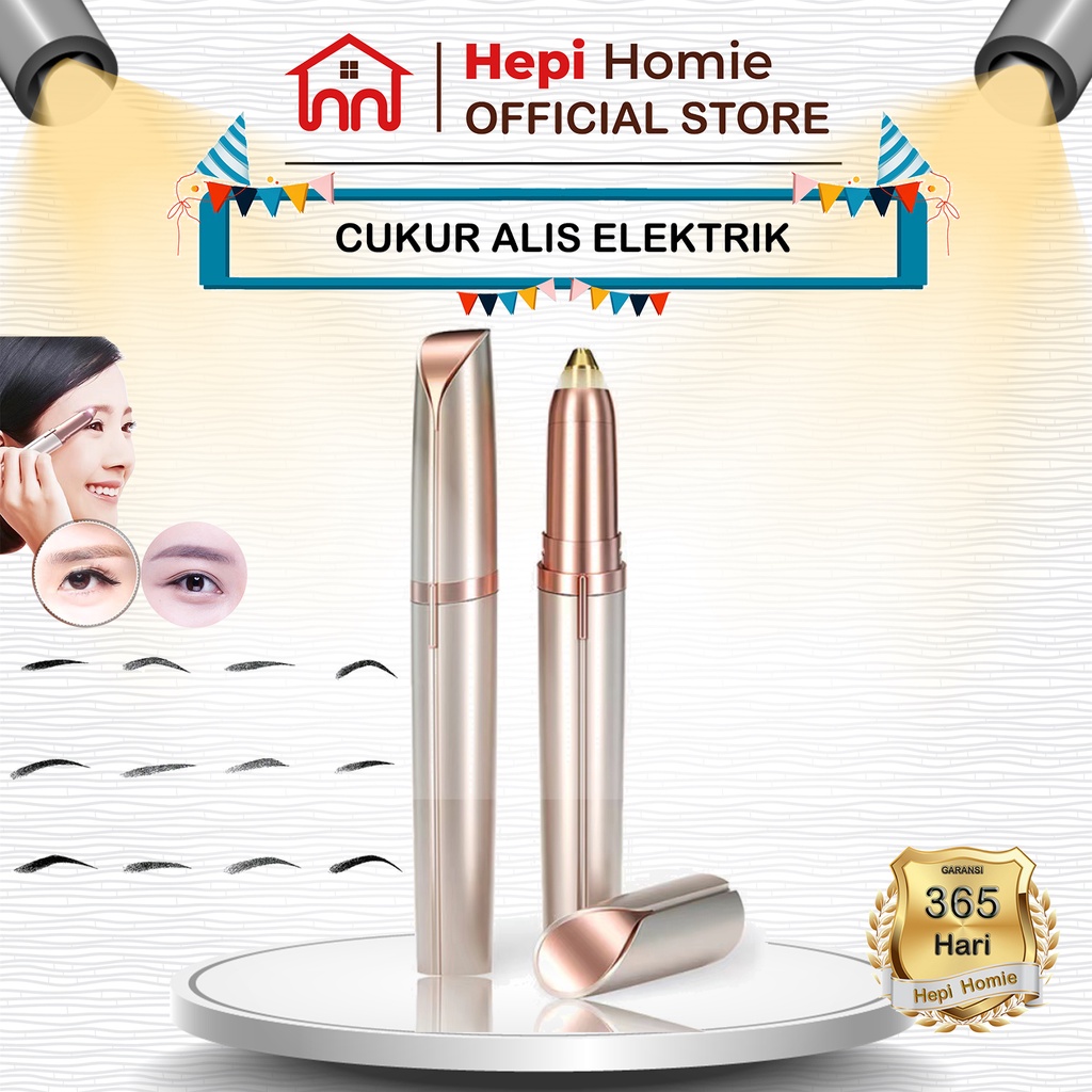 [HH] ALAT CUKUR ALIS ELEKTRIK PENCUKUR TANPA RASA SAKIT / FLAWLESS EYEBROW TRIMMER USB BATERAI