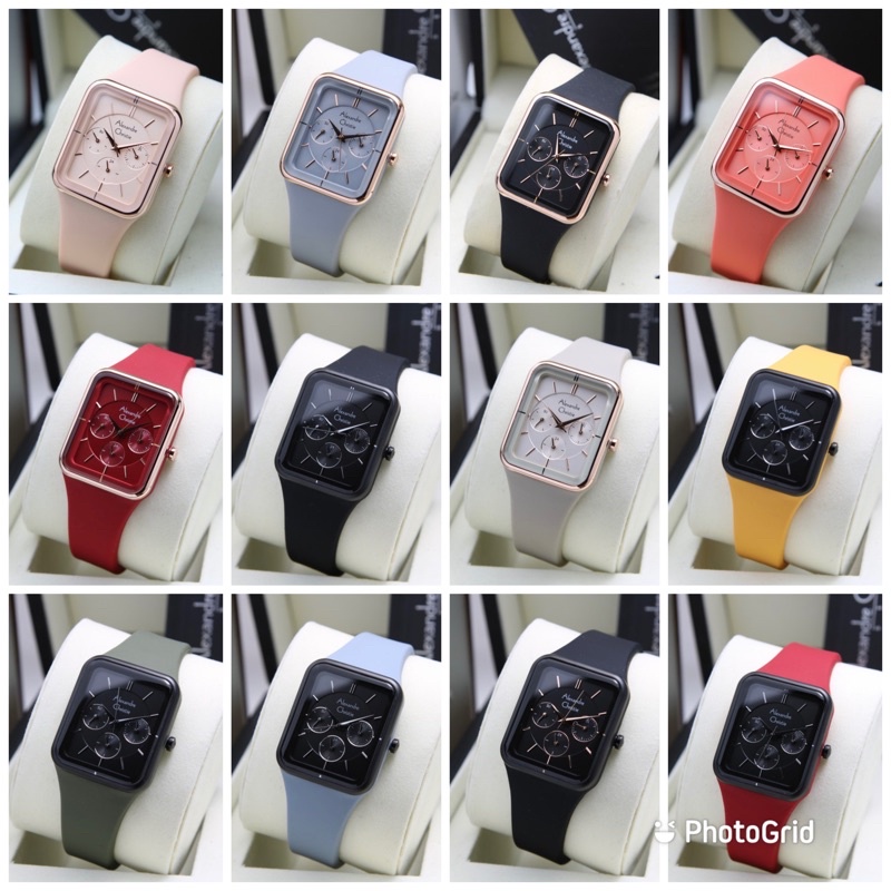 jam tangan wanita Alexander Cristie Original ac2744 ruber