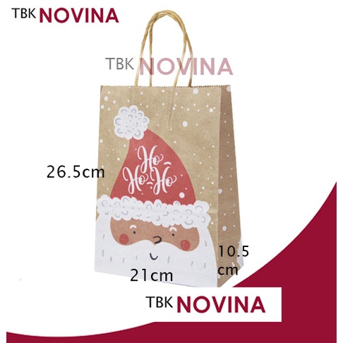 PAPER BAG NATAL / TAS CHRISTMAS / TAS KERTAS / KANTONG KERTAS MERRY CHRISTMAS