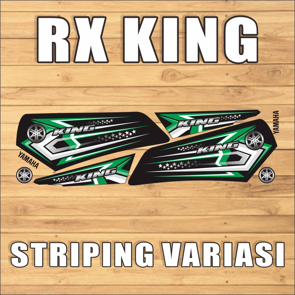 COD STRIPING VARIASI RX KING TRISULA 04 - HIJAU - YAMAHA RX KING VARIASI