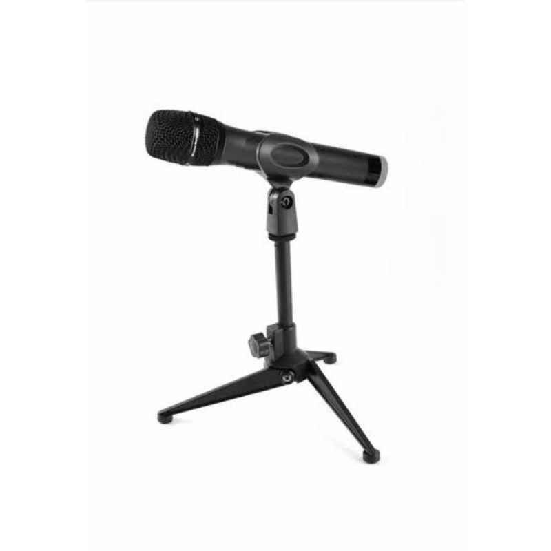 TRIPOD MIC / DUDUKAN MIC / STAND MIC MEJA DESKTOP KAKI TIGA