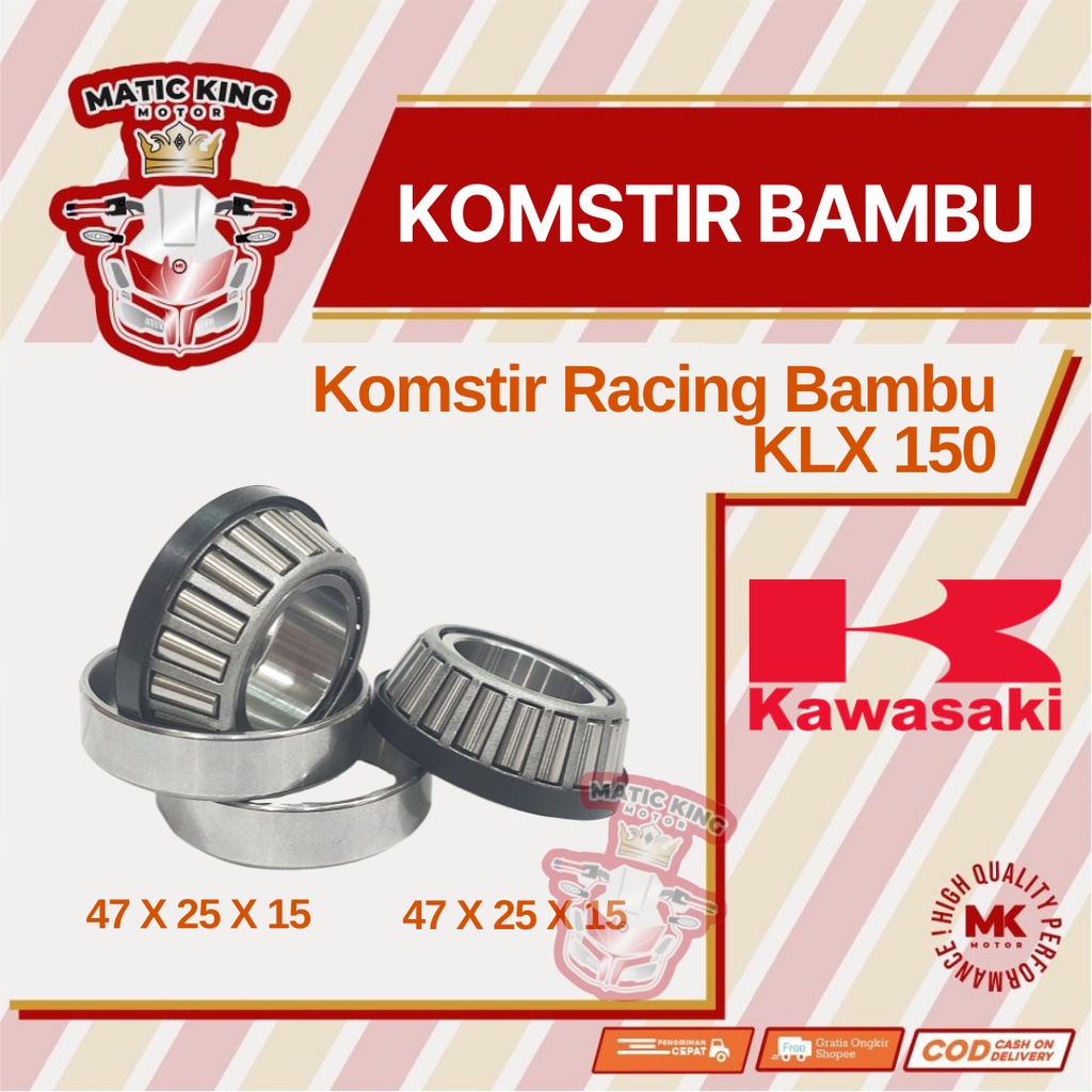 Komstir racing bambu Kawasaki KLX Dtracker 150 Fukukawa