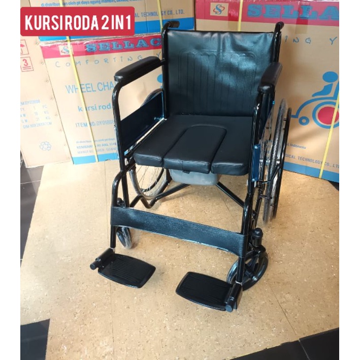 kursi roda toilet bab/kursi roda 2 in 1