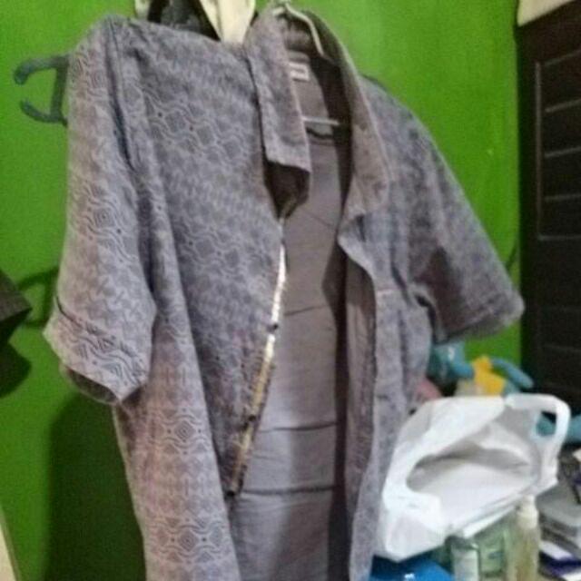 Promo!!! Sarimbit Pasangan Keluarga Gamis Maxi Long Dress Batik 1598 Fanta Xxl