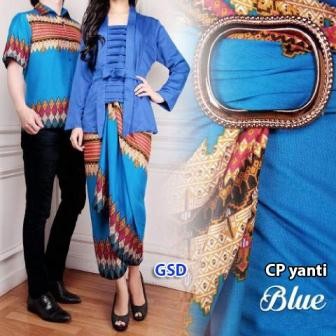 KEBAYA MUSLIM MODERN / Couple batik kutu baru / kemeja + kebaya pesta motif batik songket / cp yanti