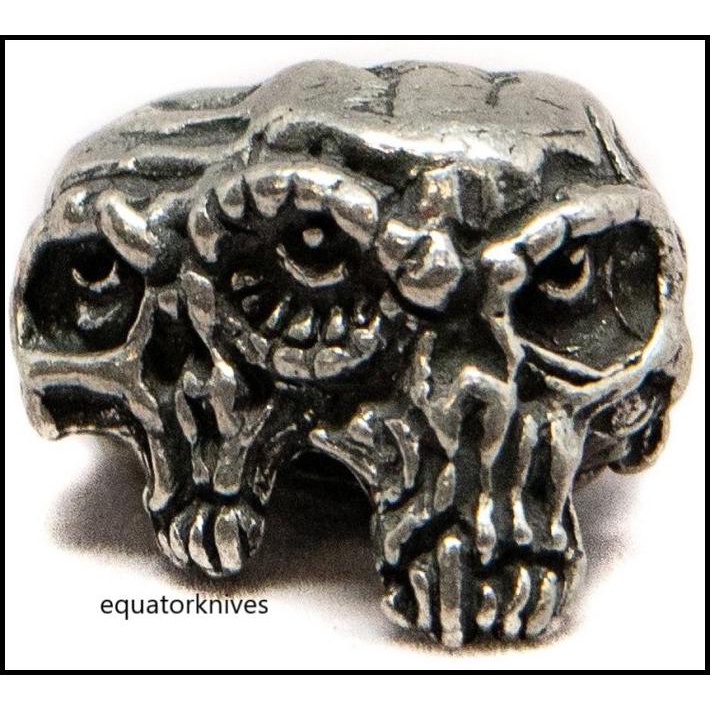 SMUKGTP Schmuckatelli Co Gemini Twins Skull Bead