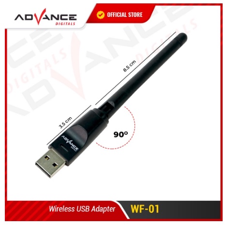 ITSTORE Advance USB Dongle Wifi Wireless Adapter Receiver WF-01 Komputer PC Laptop Set Top Box 150Mbps