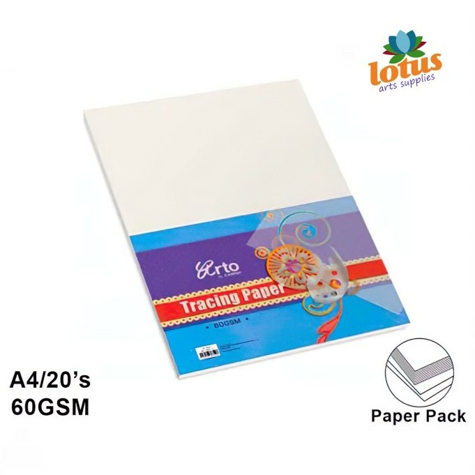 

Sketsagambar- Arto Tracing Paper / Kertas Kalkir A4 - 60 Gsm - 20S -Buku-Gambar-Sketsa.