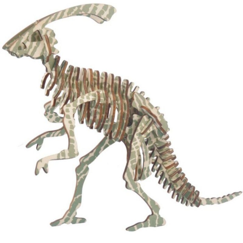 Mainan puzzle dinosaurus parasaurolophus