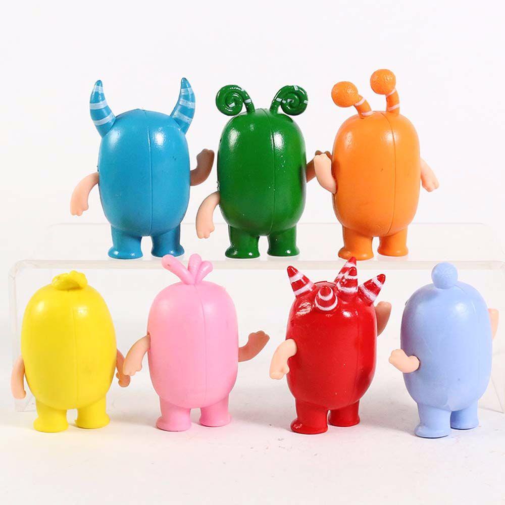 Lanfy Oddbods Patung Mainan Hadiah Ornamen Rumah Fuse Koleksi Model Zeke Jeff Boneka Anime PVC Licin