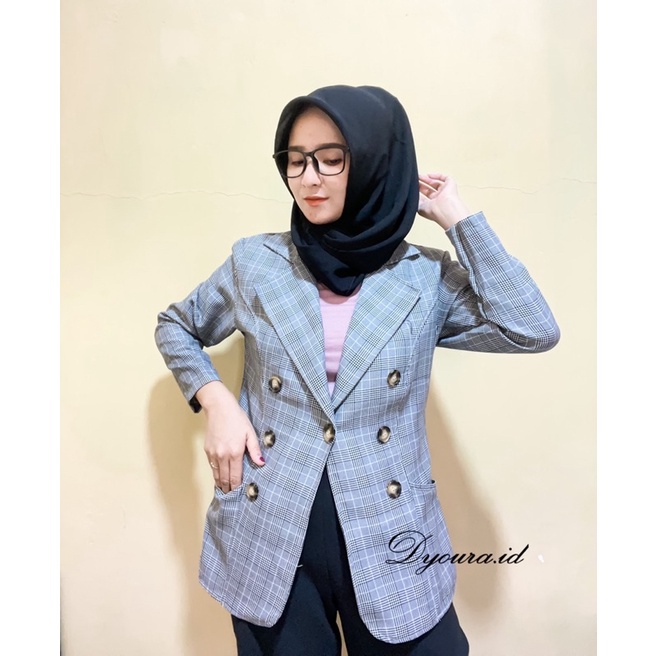 Blazer / blazer import / blazer zara / blazer coklat / blazer coklat wanita / blazer murah / jaket blazer wanita / blazer import wanita / BLAZER GC COMBI BY DYOURA / BLAZER GC COKLAT IMPORT