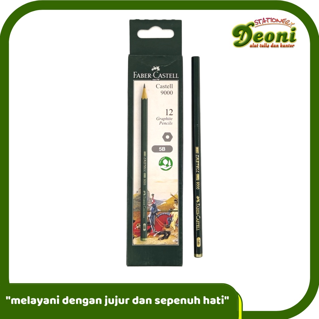 

FABER-CASTELL Castell 9000 Pencil 5B Pensil 12pcs