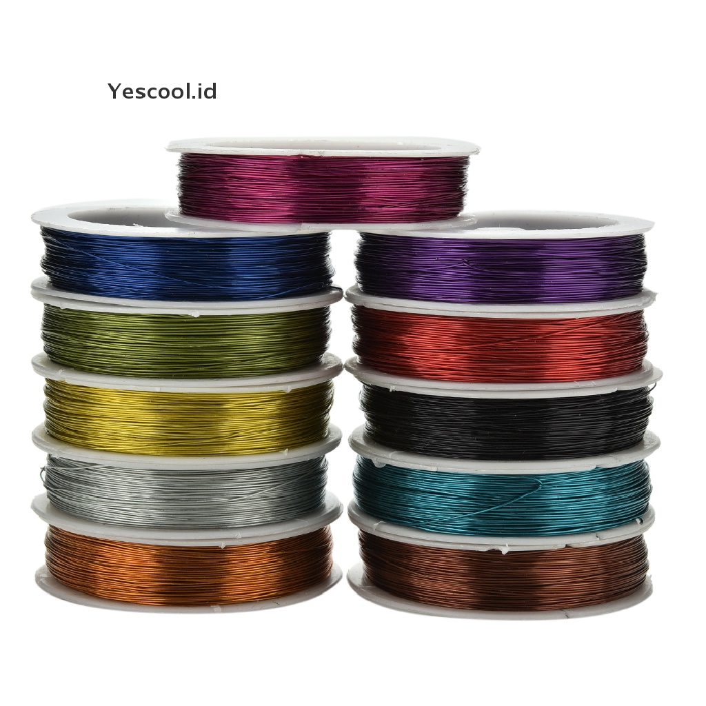 【Yescool】 40m Iron Craft Wire 0.5mm Spool Soft DIY String Jewelry Craft Metal Wire .