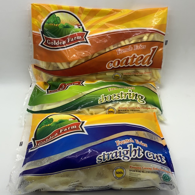 

[KECIL 1/2 KILO]Golden Farm Kentang Beku 500gr GOSEND MALANG ONLY All Varian