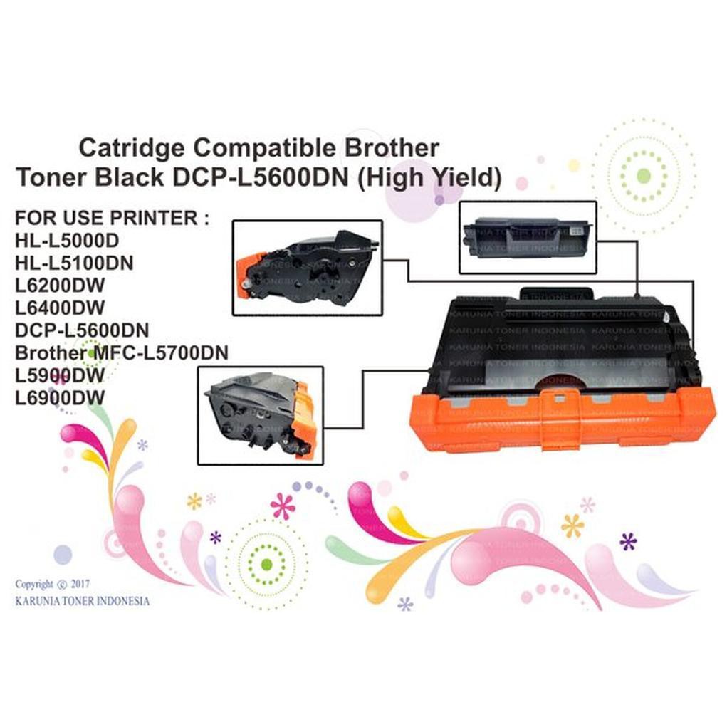 Jual Catridge Compatible Brother Toner Black TN3448 DCP-L5600DN DCP L5600 Diskon