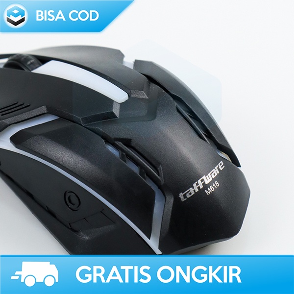 MOUSE GAMING LED RGB OPTICAL PLUG AND PLAY DESAIN FUTURISTIK TAFFWARE