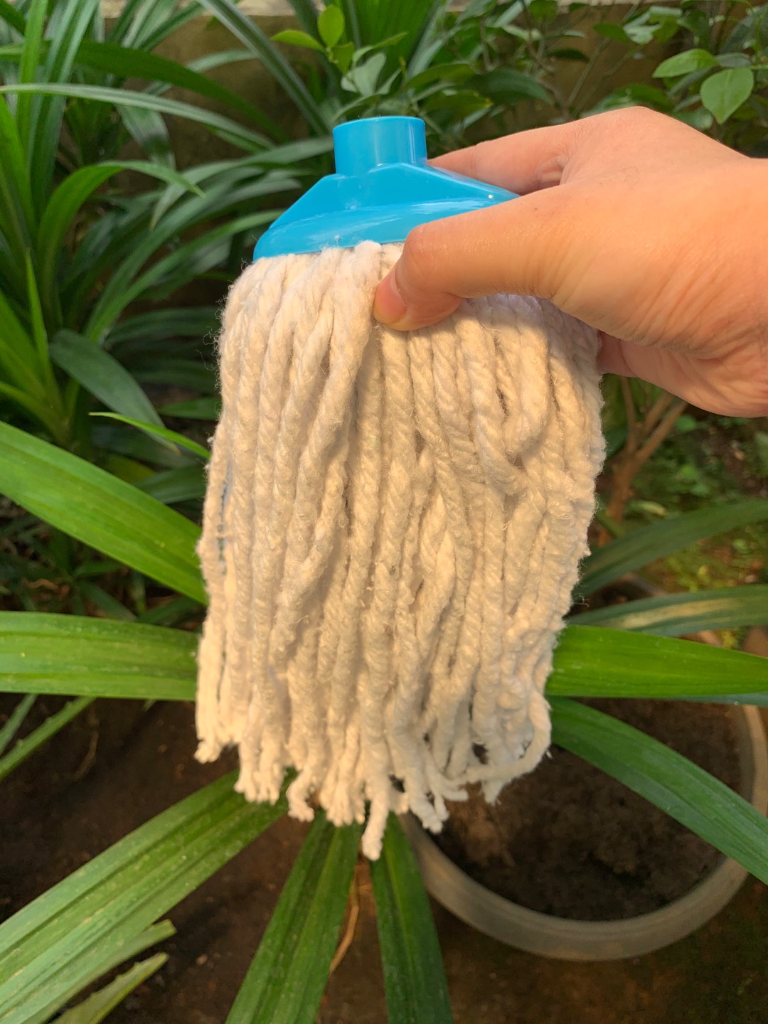 Hawaii Pel Lantai + Gagang / Oval Cotton Mop + Metal Handle