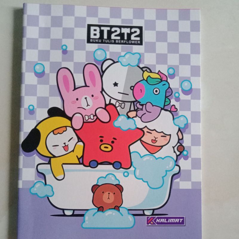 Buku Tulis isi 58 Motif BTS/BT21