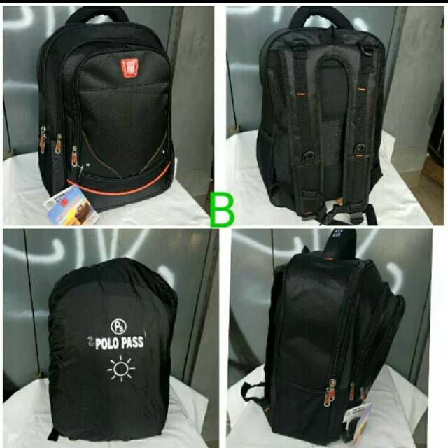 polo pass tas ransel pria tas laptop