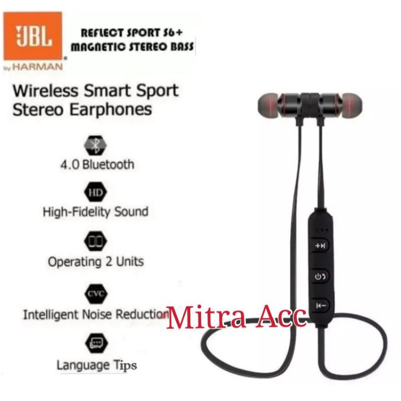 Headset Bluetooth Magnet Handsfree Wireless Magnet Earphone Sport Magnet Bluetooth