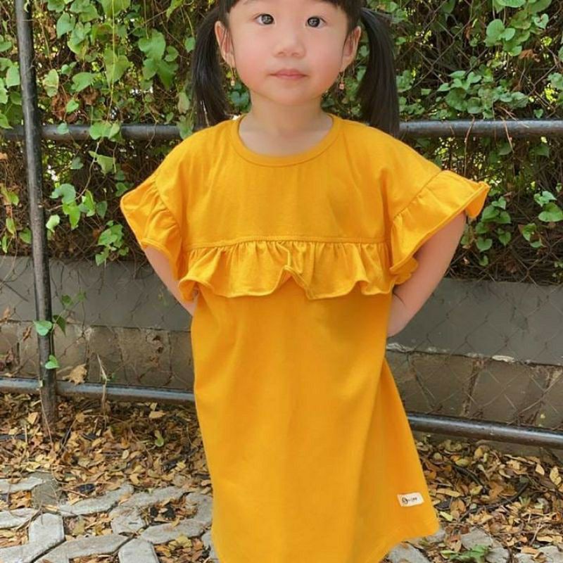 LING LING DRESS 1-5 TAHUN RUFFLE POLOS