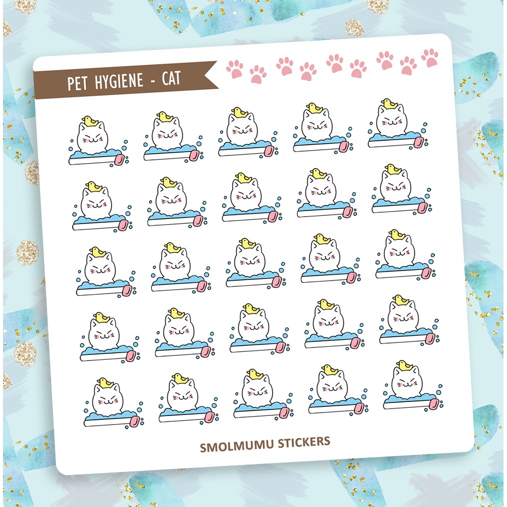 

Sticker Kucing Kesayangan Jadwal Mandi Planner