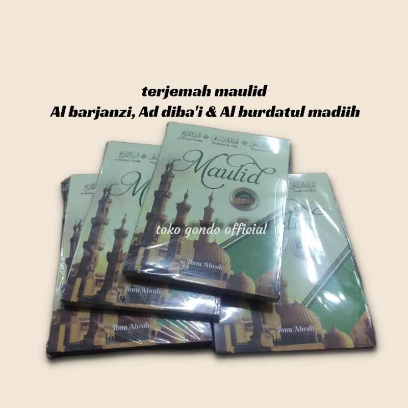 Jual Buku Terjemah Al Maulid Diba I Barjanzi Burdah Tiga Bahasa Ukuran