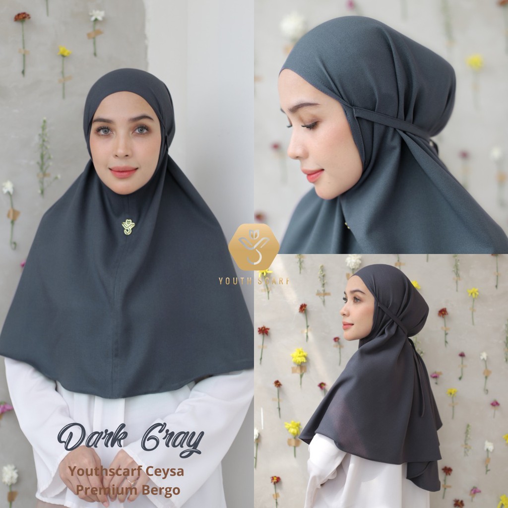 Youthscarf - Cesya Bergo - Moscrepe - jilbab instan - Jilbab bergo-1