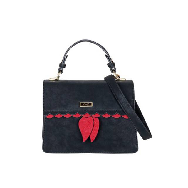 En-ji By Palomino Classy Handbag - Black
