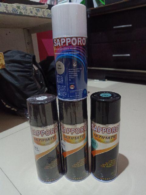 Satin Green T43<br />sapporo Ultimate Cat Semprot Spray Tahan Bensin Dan Tahan Retak Isi 400 Cc