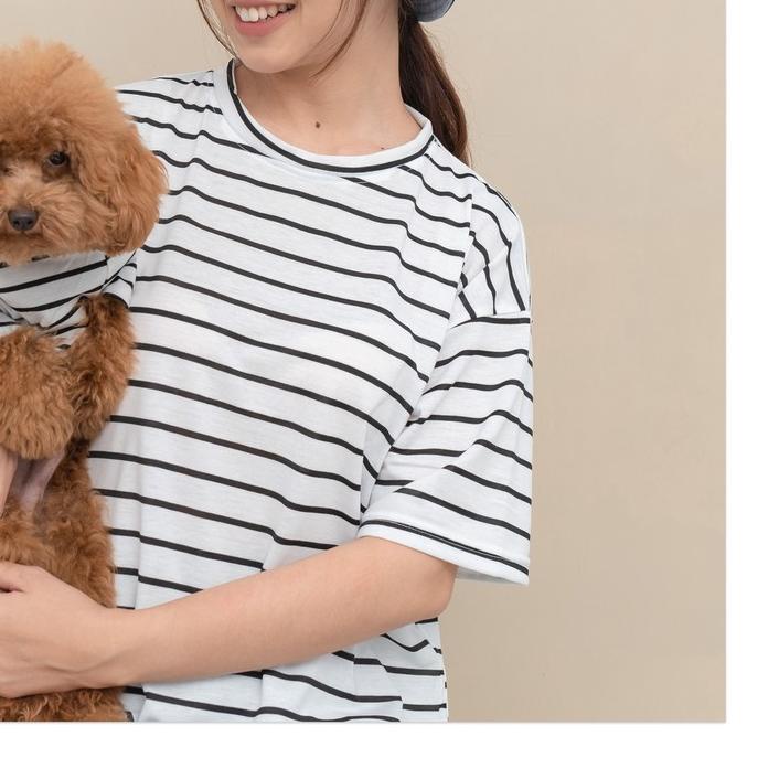 POMAPOO - Kaos Fashion Wanita Kaos Zebra Oversized Shirt Set