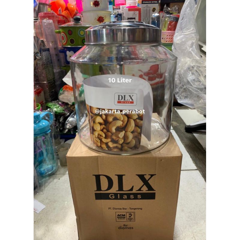DLX Glass - Toples Kaca / Toples Asinan 10 Liter ( TP.ASINAN-2 SEAL )