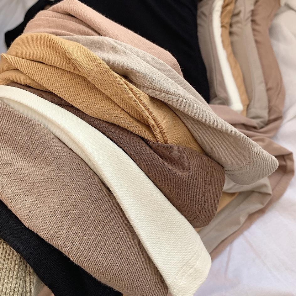 Ω Dress Inner kaos rayon lengan panjang, Gamis Dalaman Katun ❈