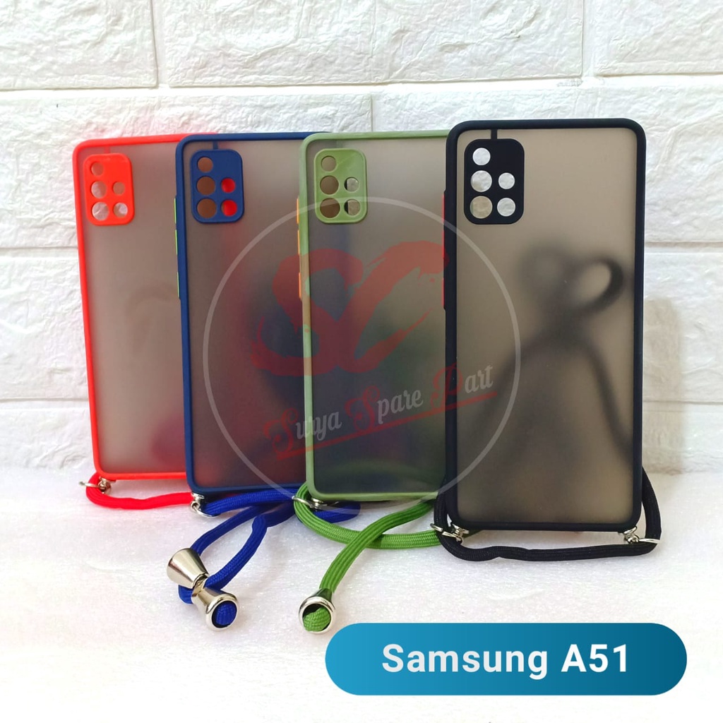 CASE MATTE + TALI LANYARD - SLING CASE MATTE SAMSUNG A51 - SC