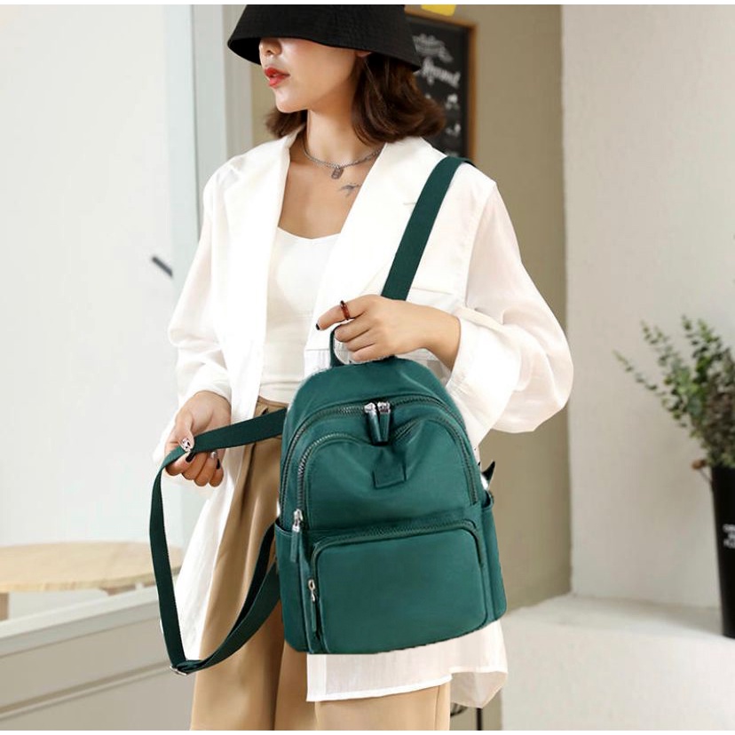 Tas Wanita Ransel Fashion Korea Import Tas Ransel Parasut Waterproof Trendy Tas Punggung Wanita Original Import